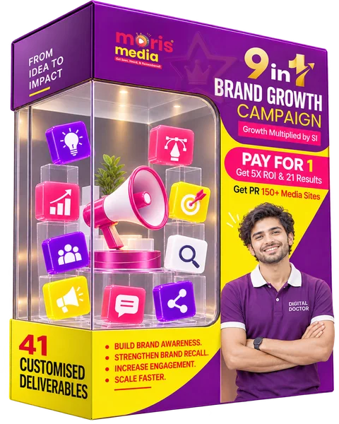 9 IN 1 Brand Growth Campaign box with 41 customised deliverables